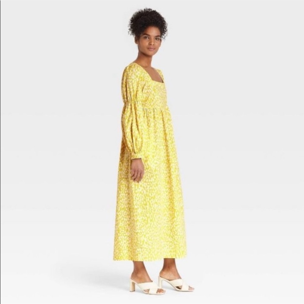 Who What Wear Citrus Leopard Dress NWT